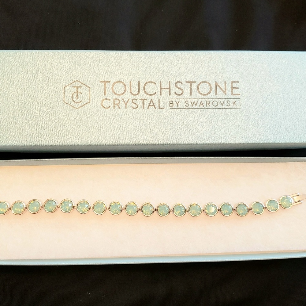 Touchstone Crystal  Pacific Green Ice Bracelet